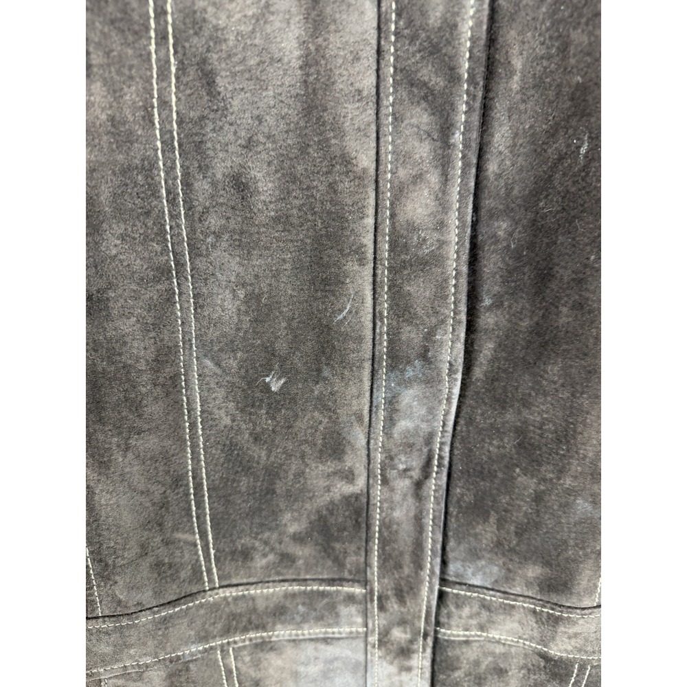 Bernardo Jacket Womens Size L Leather Suede Full Zip Brown Nordstrom - Picture 10 of 16
